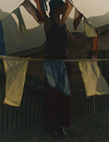 Stripe Linen Cotton Knitted Vest
