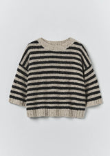 Donegal Stripe Short Sleeve Sweater