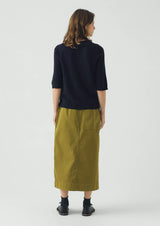 Half Sleeve Fine Wool Cashmere Sweater