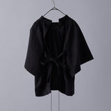 Last Flower of The Afternoon Backless Blouse