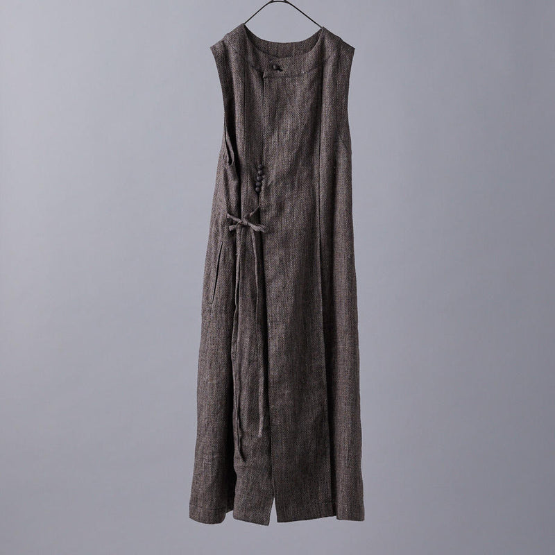 Last Flower of the Afternoon Sleeveless Tablier Robe