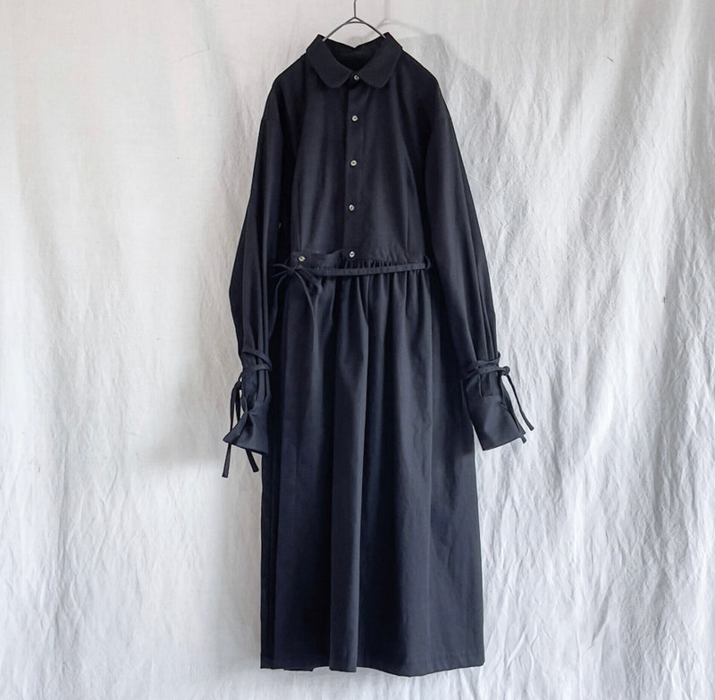 Last Flower of the Afternoon Gathered Shirt Dress